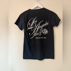 Young & Reckless Roses Los Angeles T-Shirt Small Black